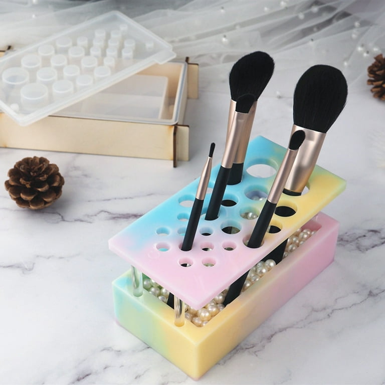 Nail Tech/artist/makeup Brush Holder Silicone Mold 
