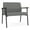Gray, variant on Mystic Reception Waiting Room Healthcare Bariatric Chair / Black Steel / Blue