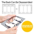thumbnail image 4 of Yayeee Rocker Switch Wall Plate 2-Gang 4.7"x4.6" Home Decorative Outlet Cover, Gray Game Day, 4 of 6