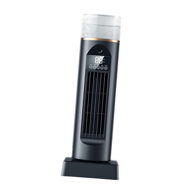 Ventilador de torre para dormitorio, 6 velocidades, USB, estable, salida de amplia, ventilador de mesa, control táctil para escritorio, tienda de Negro