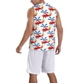 thumbnail image 2 of Naloa Cartoon Helicopter Basketball Jersey Reversible Men's Mesh Athletic Sports Shirts Training Practice S-4XLSmall, 2 of 6
