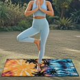 thumbnail image 3 of Uorisanigo Car Seat Cover Front Seats Only Auto Accessories Protectors Decor Colorful Tie Dye Palm Tree Vehicle Sweat Towel Protector Easy to Install Suitable for Cars, SUV and Trucks, 3 of 8
