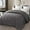 Dark Grey, variant on Exclusivo Mezcla Queen Comforter Set White, 3-Piece Solid Comforter Duvet Insert with Corner Tabs, Lightweight Bedding Down Alternative Comforter for All Seasons