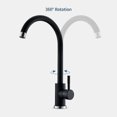 thumbnail image 4 of New - Kitchen Faucet Black 360 Rotatable Kitchen Faucet Made Of Stainless Steel Suitable For Kitchen Sin_Perfect Gift, 4 of 5