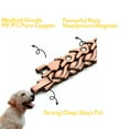 thumbnail image 4 of Wollet Solid Copper Magnetic Dog Collar, 24'', Link Chain Dog Necklace, Pet Jewelry Decorations for Small Medium Large Dogs, Width:0.25'', 4 of 5
