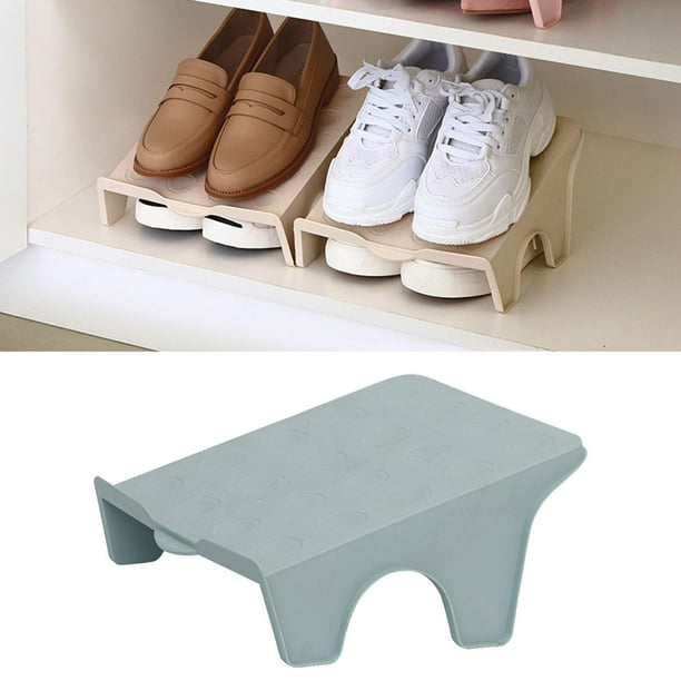 Double Deck Shoe Rack Holder shoe stacker Closet for Wedges Flat Shoes Sandal 20.5cm width