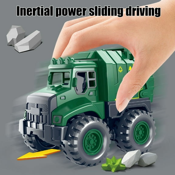Simulation Model Of Toy Car Environmental Sanitation Garbage Truck Transportation Sprinkler Truck Rescue Vehicle Eco-Friendly Trash Truck Toy Set Boy Child Kids Birthday