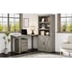 thumbnail image 5 of Yeshouse Estantería rústica con puertas, estantería de 5 niveles con armario, de madera, 173 cm de alto, ideal para sala de estar y oficina en casa, 5 of 7