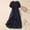 *Navy, variant on ClodeEU Women's Linen Blend Lightweight Maxi Dress ,Solid Color Slim Casual Office Summer Dress Navy,Womens Plus L