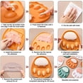 thumbnail image 4 of LHX MKBL Wall Mounted Pot Lid Holder, Adhesive Pot Lid Holder Adjustable Lid Holder (2 pcs, green,orange）, 4 of 4