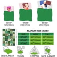 thumbnail image 2 of St Patricks Day Throw Blanket, Shamrock Blanket Throw, Shamrocks Design Super Soft Warm Flannel Blanket, Irish Gifts for Women 40"x50", 2 of 6
