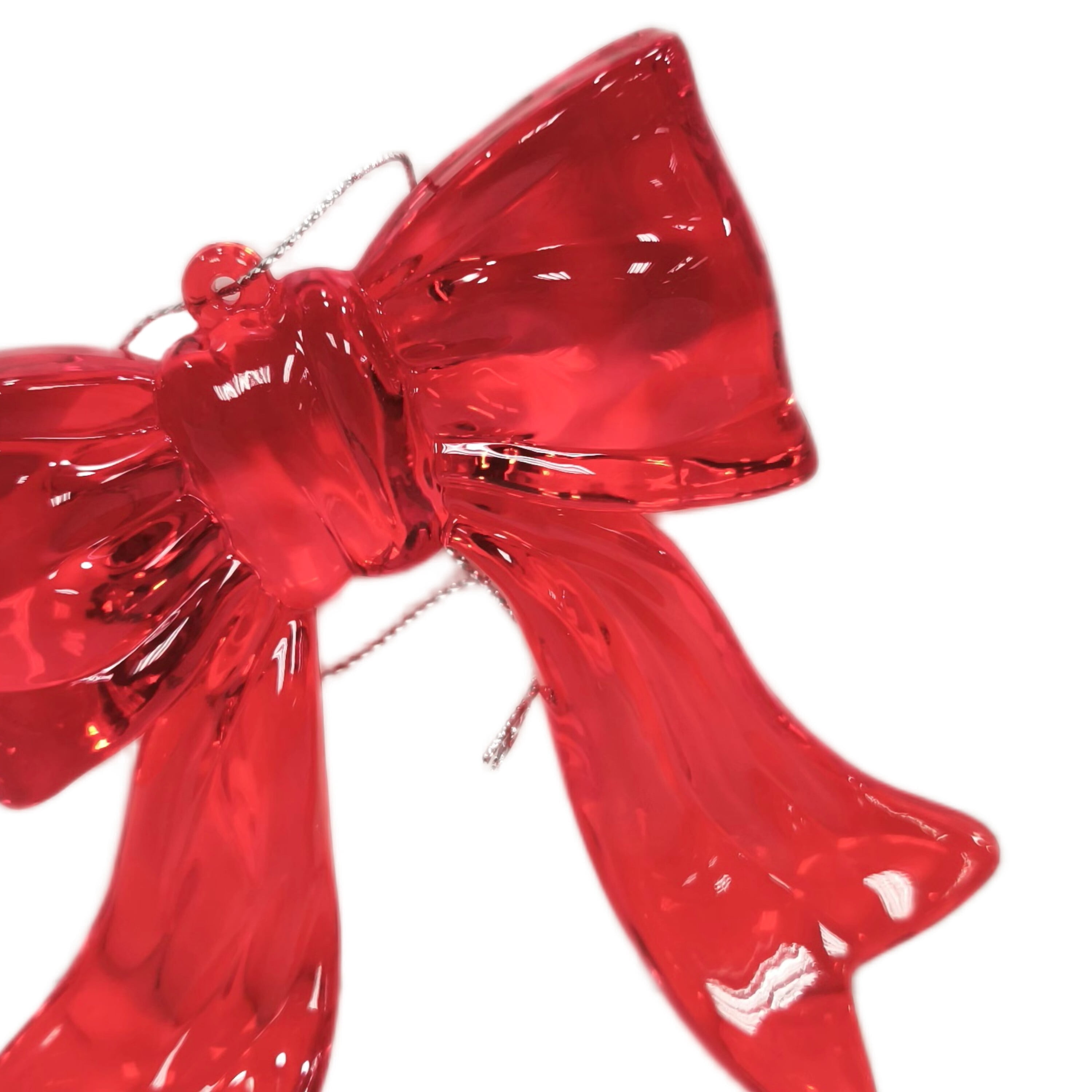 Red Bow Christmas Ornament, 4", by Holiday Time