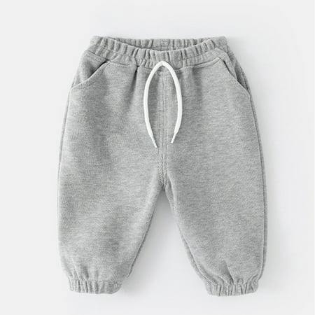 

Cathalem Loose Ripped Sweatpants Toddler Children Kids Infant Baby Boys Girls Solid Pants Trousers Outfits Baby Sweatpants Pants Grey 12-18 Months