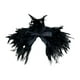 thumbnail image 4 of Bufanda de hombro con plumas góticas, estilo punk, cómoda capa para disfraz de Halloween para graduación Negro, 4 of 9