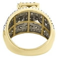 thumbnail image 4 of 10K Yellow Gold Channel Set Round Diamond Engagement Ring Halo Tiered Style 3 Ct, 4 of 5