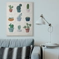 thumbnail image 2 of Stupell Industries Cute Succulent Design Pattern Chart Super Canvas Wall Art by Becky Thorns, 2 of 6