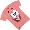thumbnail image 2 of Mens Spongebob Squarepants Classic Shirt - Spongebob, Patrick, Squidward & Mr Krab Big Face T-Shirt Pink, Medium, 2 of 7