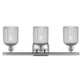thumbnail image 2 of 516-3W-SN-G559-5SM Innovations Lighting Bridal Veil - 3 Light Bath Vanity-10 Inch Tall and 25 Inch Wide-Satin Nickel Finish-Light Smoke Glass Color, 2 of 2