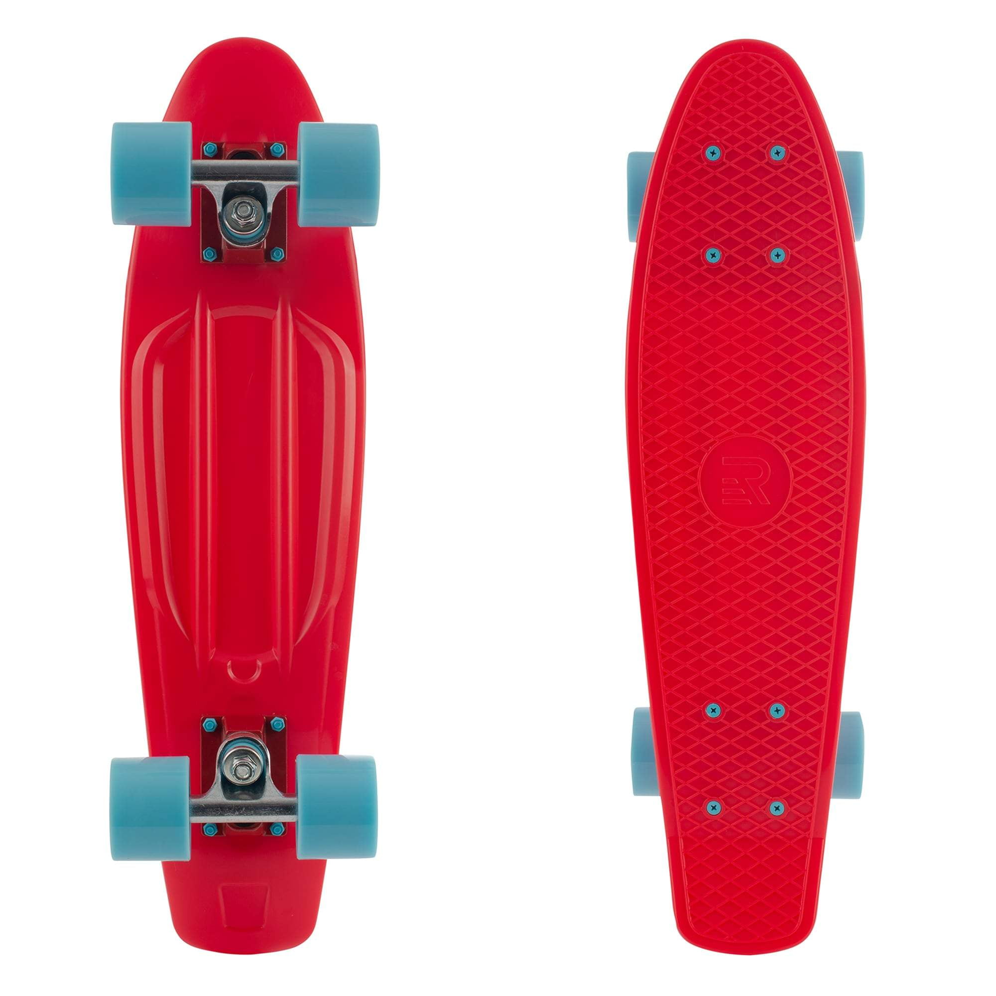 Retrospec Quip Skateboard 22.5" Classic Plastic Mini Cruiser Complete Skate Board w/ Abec 7