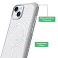 thumbnail image 3 of onn Honeycomb Dual-Layer Phone Case for iPhone 17e / 16e / 15 / 14 / 13, MagSafe Compatible - White, 3 of 8