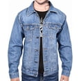 thumbnail image 1 of Chaqueta vaquera de moda para hombre, abrigo de manga larga para hombre, 1 of 5