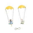 thumbnail image 5 of yotijay 2 Pieces Parachute Hanging Decor, Resin Ornament, Crafts Gift Centerpiece Garden Decor for Backyard, Garden Fence, 5 of 6