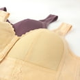 thumbnail image 6 of Beige Women's Bra, Moona Bra For Senior Front Closure Breathable Bra For Seniors Wirefree Bras For Older Women,Women's Bra 36, 6 of 9