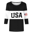 thumbnail image 4 of Graphic Tees for Women USA 250th Anniversary Crewneck Tee for Women Wear with Seasonal Versatility and Casual Comfort White S, 4 of 4