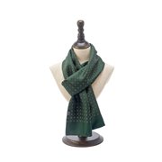 Geometric Pattern Long Silk Scarf