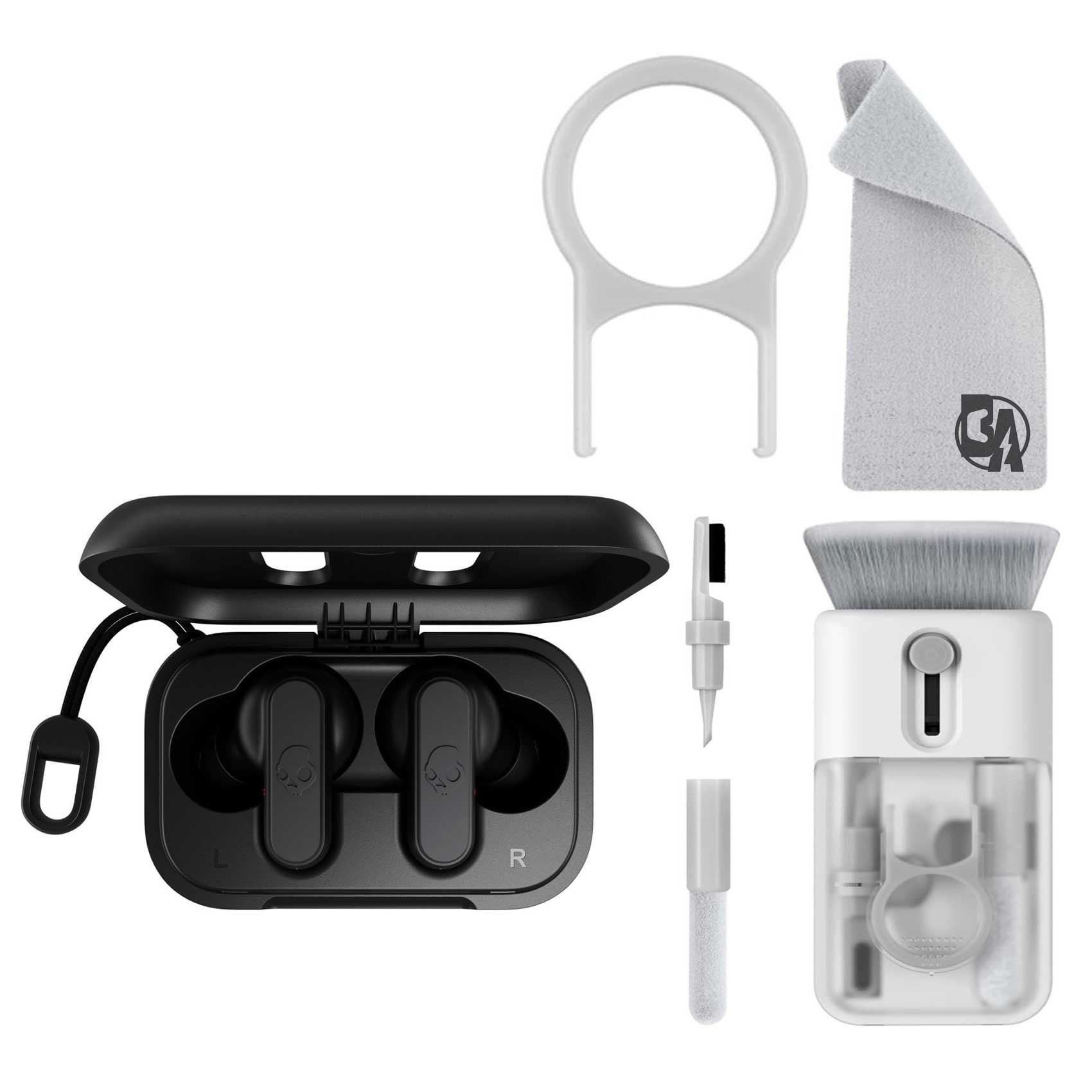 Skullcandy Dime 2 True Wireless InEar Headphone In Black With Cleaning