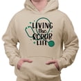 thumbnail image 2 of Living the Scrub Life Hoodie Sweatshirt Unisex Medium Sand, 2 of 5
