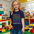 thumbnail image 6 of Gelikeya Happy 100 Days of School Shirt Boys Girls Casual Short Sleeve Hearts Graphic Tees Toddler Kids Summer Clothes Outfits Navy, 3-4 Years, 6 of 8