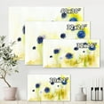thumbnail image 4 of Designart ' Abstract Blue Flowers In The Meadow ' Traditional Canvas Wall Art Print, 4 of 4