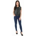thumbnail image 2 of Juicy Trendz Women’s Denim Vests Button Down Sleeveless Outerwear Casual Jean Jacket with Chest Flap Pockets Black, 2 of 2