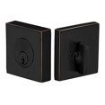 thumbnail image 1 of Emtek Hardware Deadbolt Cilindro único cuadrado latón macizo estilo moderno C-Keyway Modelo: 8469 Color: Bronce aceitado (US10B), 1 of 1
