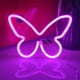 thumbnail image 1 of Mariposa Letrero De Neón Luz 5V Luz De Noche Led Atmósfera Pared Lámpara De Neón Decoración De Arte Para El Hogar Habitación De Los Niños Dormitorio Sala De Juegos Bar Fiesta,Pink Muyoka Hogar, 1 of 6