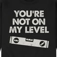 thumbnail image 3 of Instant Message - Get On My Level - Men's Crew Neck Fleece Pullover, 3 of 6