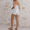 thumbnail image 3 of Polka Dot 2 Piece Short Sets for Women Strapless Tube Tops Short Set Summer Vacation Y2k Sleeveless Backless Matching Sets, 3 of 3