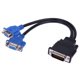 thumbnail image 1 of DMS-59 Pin macho a 2 VGA 15 Pin hembra Adaptador Cable TV Proyector Ordenador Dos salidas VGA Cable divisor Cable kenally  PJ7840-01, 1 of 2