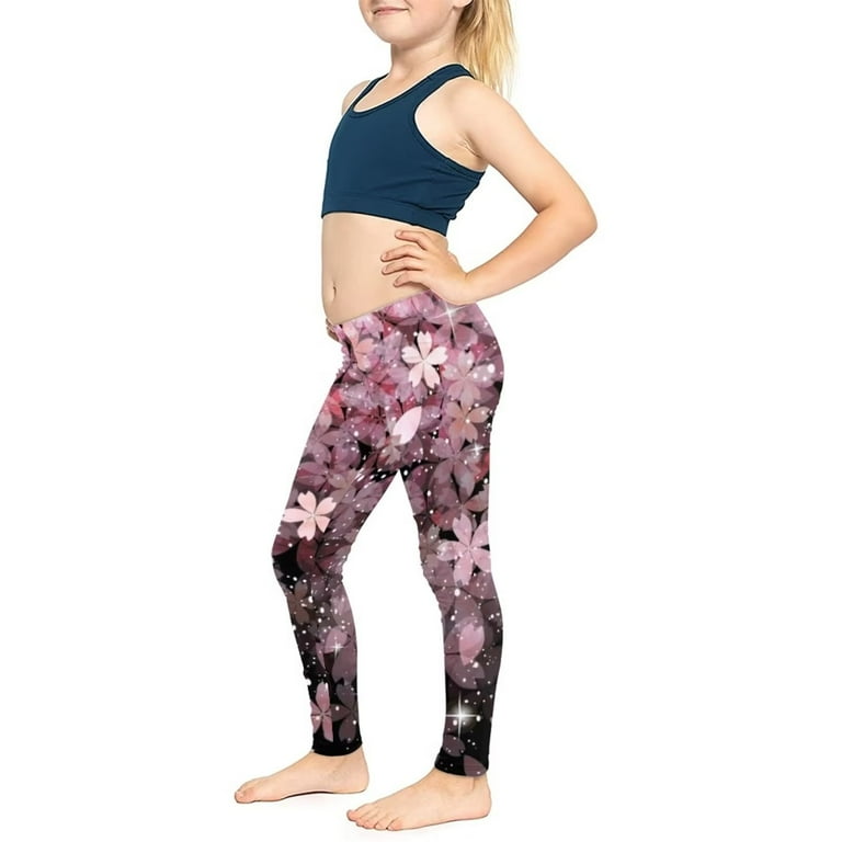 FKELYI Cow Print Cute Kids Leggings Size 10-11 Years Comfortable