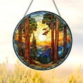 thumbnail image 5 of Redwood National Park Stained Glass Suncatcher - Multiple Size Options for Window Hanging, Perfect Home Decorr or Wall Decorr Gift for Nature Lovers, Friends, and Loved Ones, 5 of 6