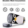 thumbnail image 2 of 20oz Penguin Tumbler Cup With Lid , Stainless Steel Double Wall Vacuum Thermos Insulated Travel Coffee Mug(Penguin Tumbler)One Tumbler Cup, 2 of 6