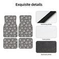 thumbnail image 4 of Disketp Sparkling Snowflakes for Crystal Velvet Car Mats Four-Piece Set,All-Season Automotive Protection, Vehicles, Cars, Trucks, and SUVs,Anti-Slip Design, 4 of 7