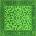 thumbnail image 1 of Ahgly Company Indoor Square Oriental Green Traditional Area Rugs, 6' Square, 1 of 4