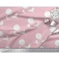thumbnail image 2 of Soimoi Poly Crepe Fabric Bamboo Tree,Moon & Stork Bird Print Fabric by The Yard 52 Inch Wide, 2 of 3