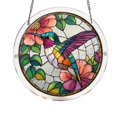 thumbnail image 2 of Tong Acrylic Puzzle Style Colored Glass Style Hanging Featuring Unique Irregular Shapes As Home Art Which Can Be Installed On Windows1, 2 of 4