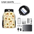 thumbnail image 6 of Haiem Watercolor Bee Honey Honeycomb Bee Backpack - Stylish and Durable 15-inch Laptop Backpack with Waterproof Oxford Fabric, 6 of 8