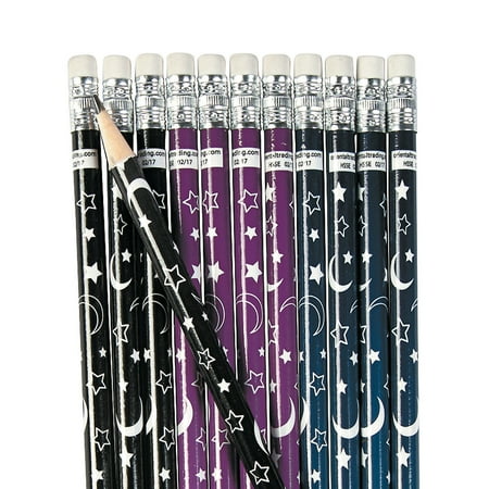 Moon Express - Fun Express - Moon And Stars Pencils - Stationery - Pencils - Pencils - Printed - 24 Pieces