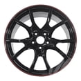 thumbnail image 2 of NEW 18 inch x 8 Alloy Wheels Rims Compatible with Honda Civic 5 lug Black with Red Lip +41 offset Set of 4, 2 of 2