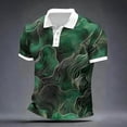 thumbnail image 4 of Zysthvn Men Shirts Casual Casual Summer Turn Down Collar Polo Shirts for Men Short Sleeve Printed Party Tops, 4 of 5